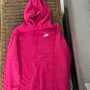 Nike Fuchsia Hoodie with Logo